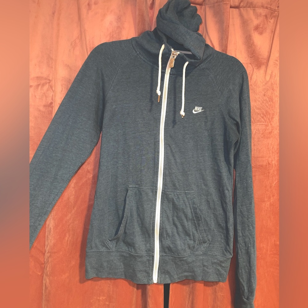 Navy blue Nike zip up hoodie
